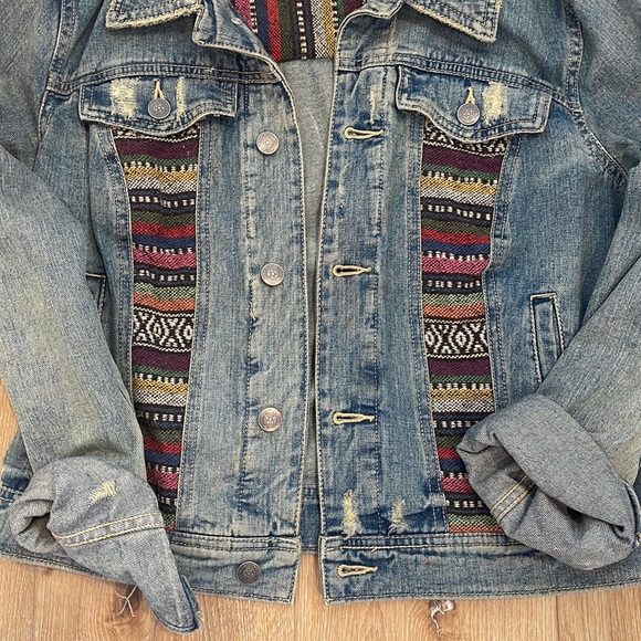 Free people jean jacket size 8 - Picture 4 of 8